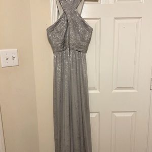 Calvin Klein, size 12, silver night gown worn once.